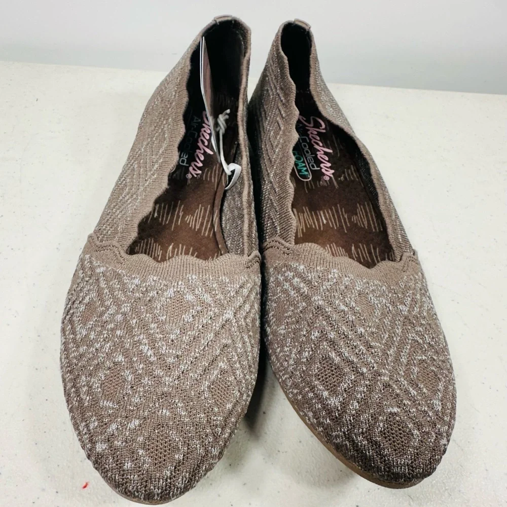 WOMEN'S SKECHERS CLEO HONEYCOMB BALLET FLAT SHOES 44882 size 7,5